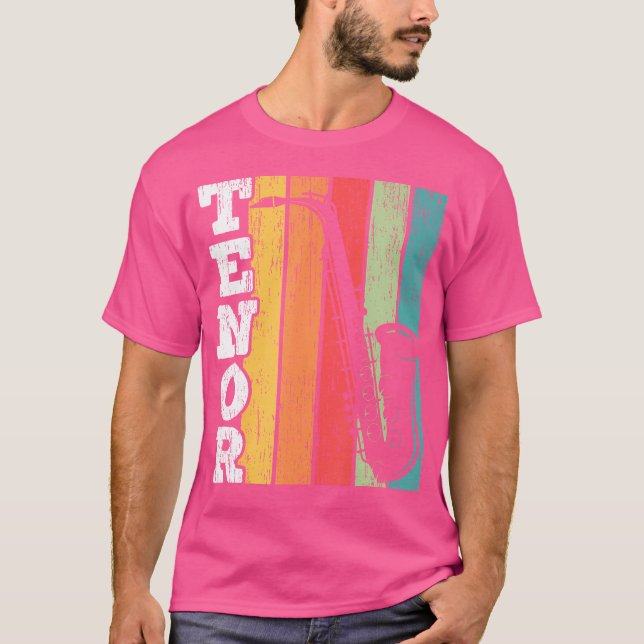 Camiseta Musicista saxofonista tenor-saxofone Instrumentali (Frente)