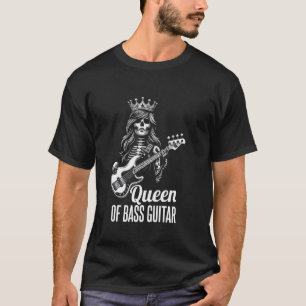Camiseta Músico Baixista - Guitarrista Rainha do Baixo