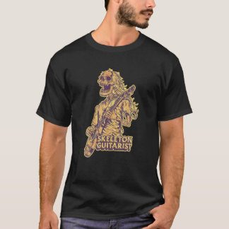 Camiseta Músico Banda de Violão Elétrico - Esqueleto de Vio