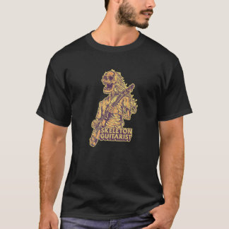 Camiseta Músico Banda de Violão Elétrico - Esqueleto de Vio