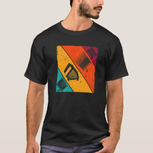 Camiseta Músico de Acordeão Retro Gaitista de Acordeão