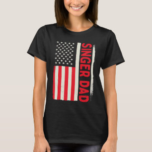 Camiseta Músico de Canto Patriótico Cantor de Karaoke de Óp
