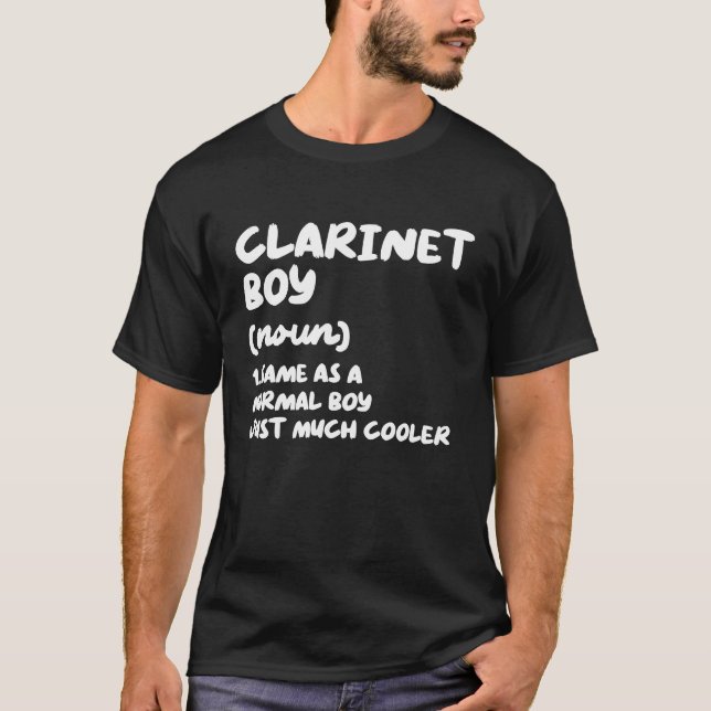 Camiseta Músico de Definição Clarinet Boy (Frente)