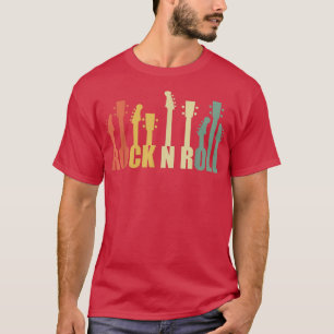 Camiseta Músico de Guitarras Acústicas de Rock e Roll Ro