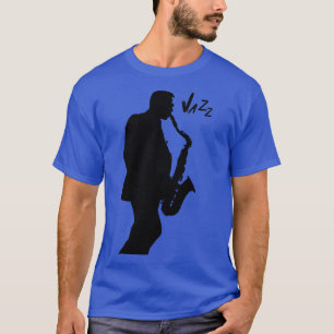 Camiseta Músico de jazz com saxofone