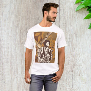 Camiseta Músico de Jazz com Saxofone