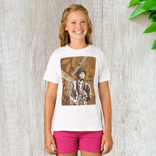 Camiseta Músico de Jazz com Saxofone