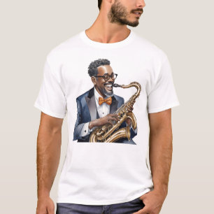 Camiseta Músico de jazz engraçado