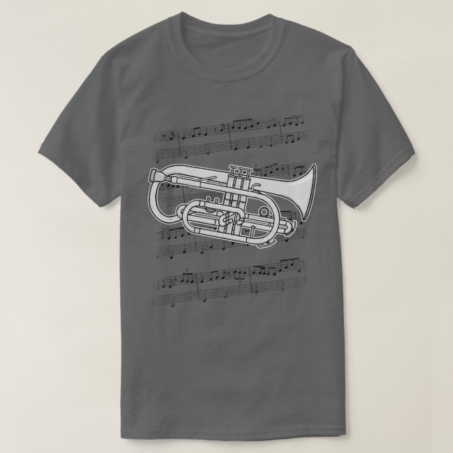 Camiseta Músico de latão do Cornet Player Cornetist (Frente do Design)