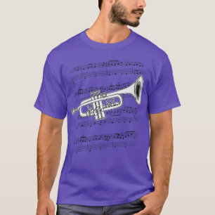 Camiseta Músico de latão do jogador de trompetes