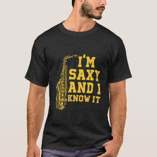 Camiseta Músico de Saxofone Instrumento Musical Banda de Ja