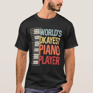 Camiseta Músico do Keyboardista do piano mais popular do mu