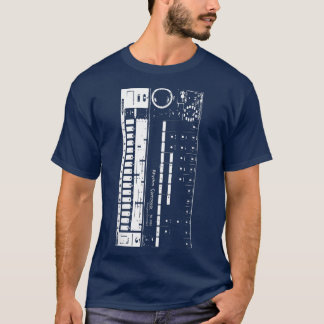 Camiseta Músico do Synthesizer EDM Dance do Retro TR808
