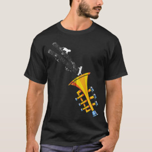 Camiseta Músico do Trompeter Jazz Cat Pet Parent Idet T