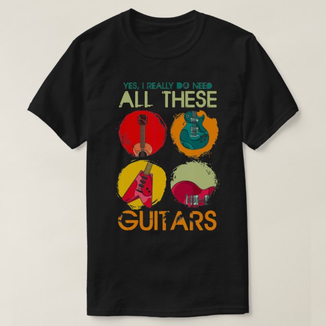 Camiseta Músico Engraçado Presente Sim Eu Realmente Preciso (Frente do Design)