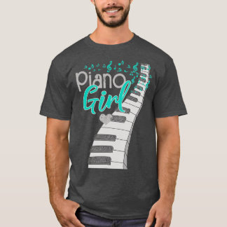 Camiseta Músico Lover Crianças Piano Player Pianista Músico