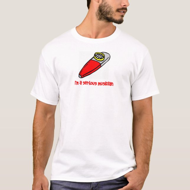 Camiseta Músico sério (Frente)