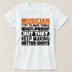 Camiseta Músico, Tento Engraçado, Cito Músico