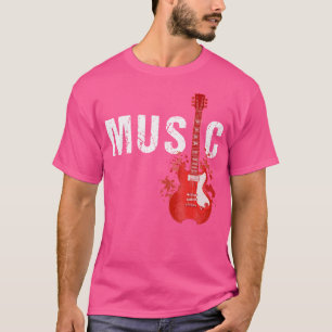 Camiseta Músico Tocador de Guitarra Guitarrista Electro Acú