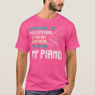 Camiseta Músico Tocador de Piano Pianista Presente Instrume