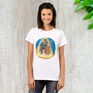 Camiseta Músico Tocando O Chello