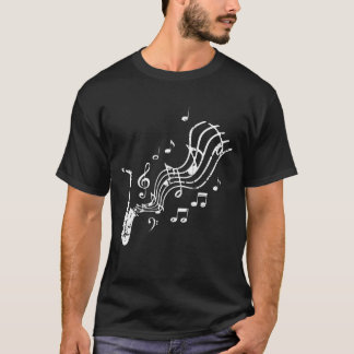 Camiseta Músico Vintage retro Sax Saxofone