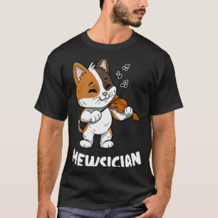 Camiseta Músico Violino Contra o Gato Violino Médico