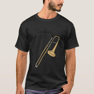 Camiseta Musiconprint Trombone Line Musicians Band Orchestr