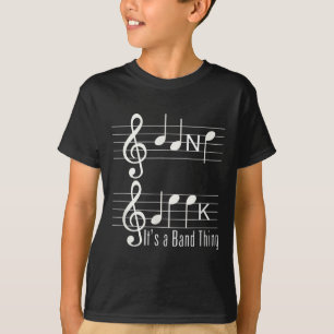 Camiseta Músicos Banda Geek Notas de Música Ortografia Engr