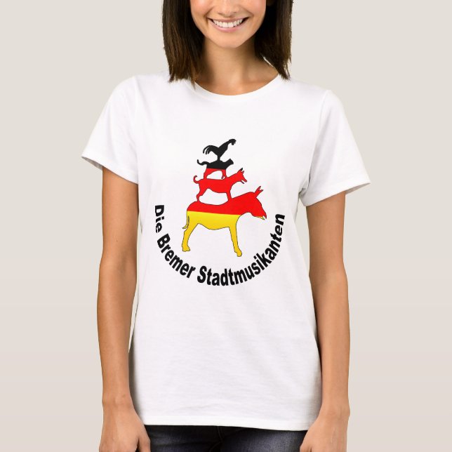 Camiseta Músicos da cidade de Brema (Frente)