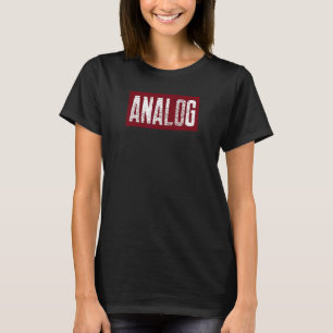 Camiseta Músicos de áudio com angústia analógica estética r