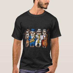 Camiseta Músicos de Jazz de Preguiça