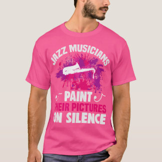 Camiseta Músicos De Jazz Testam Suas Fotos Em Silêncio Jaz