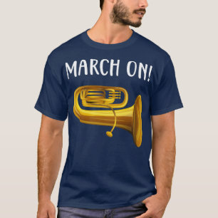 Camiseta Músicos de latão marchando de trompete