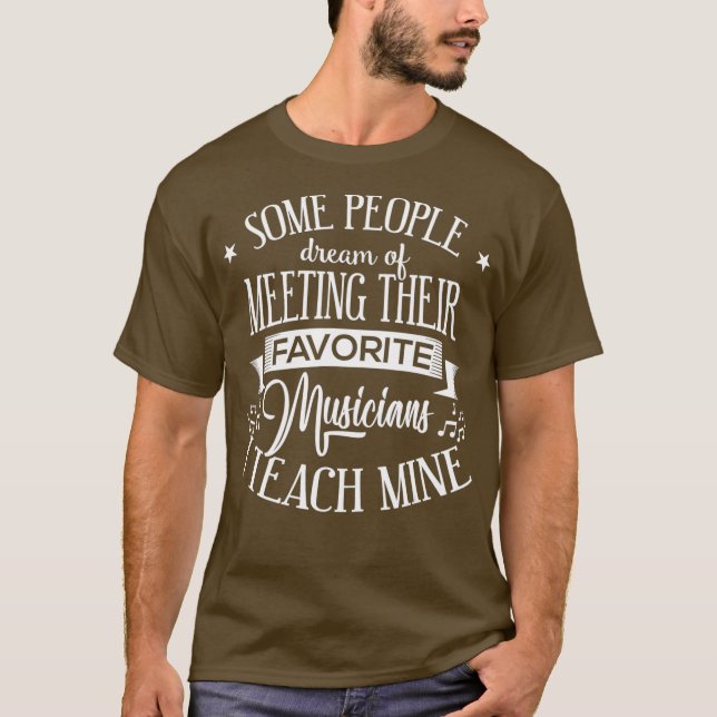 Camiseta Músicos favoritos Ensino Mine Professora de Música (Frente)