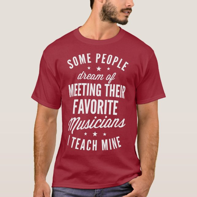 Camiseta Músicos favoritos Ensino Mine T shirt Música (Frente)