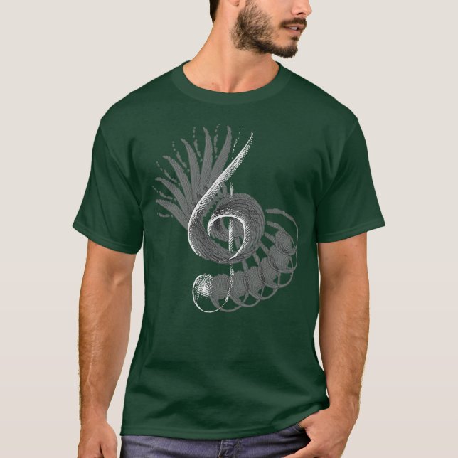 Camiseta Músicos G Nota Musical Nota Limpa Música Música (Frente)