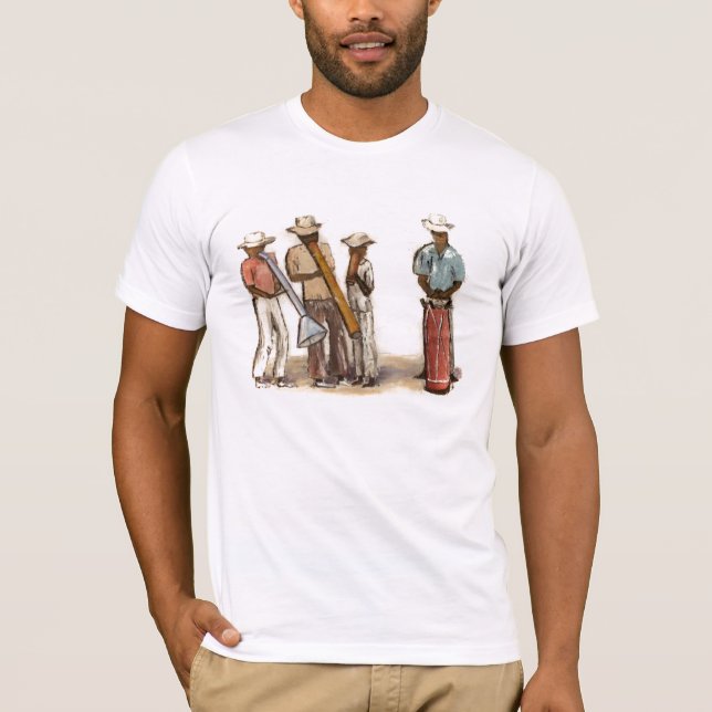 Camiseta Músicos haitianos da rua (Frente)