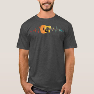 Camiseta Músicos incríveis com batimentos cardíacos do viol