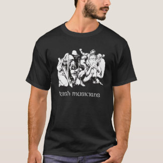 Camiseta Músicos irlandeses - t-shirt preto