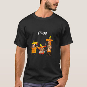 Camiseta Músicos Mexicanos - Desenho Animado Divertido