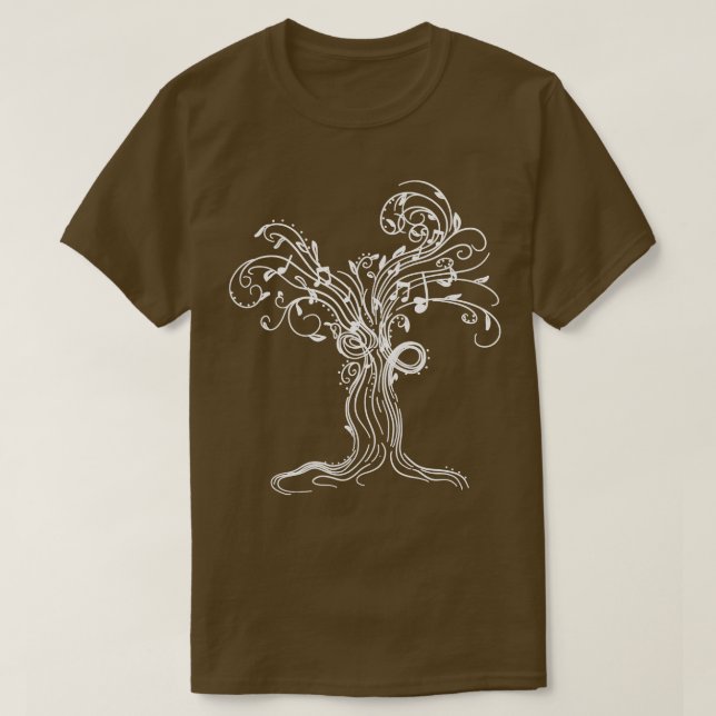 Camiseta Musiker Geschenke Musik Baum Gitarristen (Frente do Design)