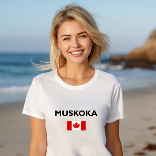 Camiseta Muskoka Canadá Flag Light-Color