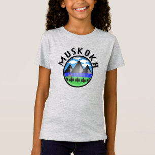Camiseta Muskoka Design (Versão 2) - Girls' Fine Jersey T-
