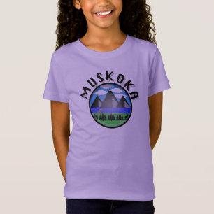 Camiseta Muskoka Design (Versão 2) - Girls' Fine Jersey T-