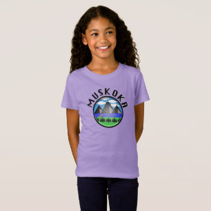 Camiseta Muskoka Design (Versão 2) - Girls' Fine Jersey T-