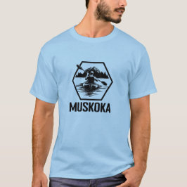 Camiseta Muskoka Ontario Kayaker - Camisa-T básica masculin