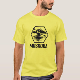 Camiseta Muskoka Ontario Kayaker - Camisa-T básica masculin