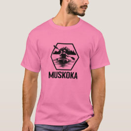 Camiseta Muskoka Ontario Kayaker - Camisa-T básica masculin