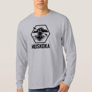 Camiseta Muskoka Ontario Kayaker - T-Shir de Capa Longa Bás